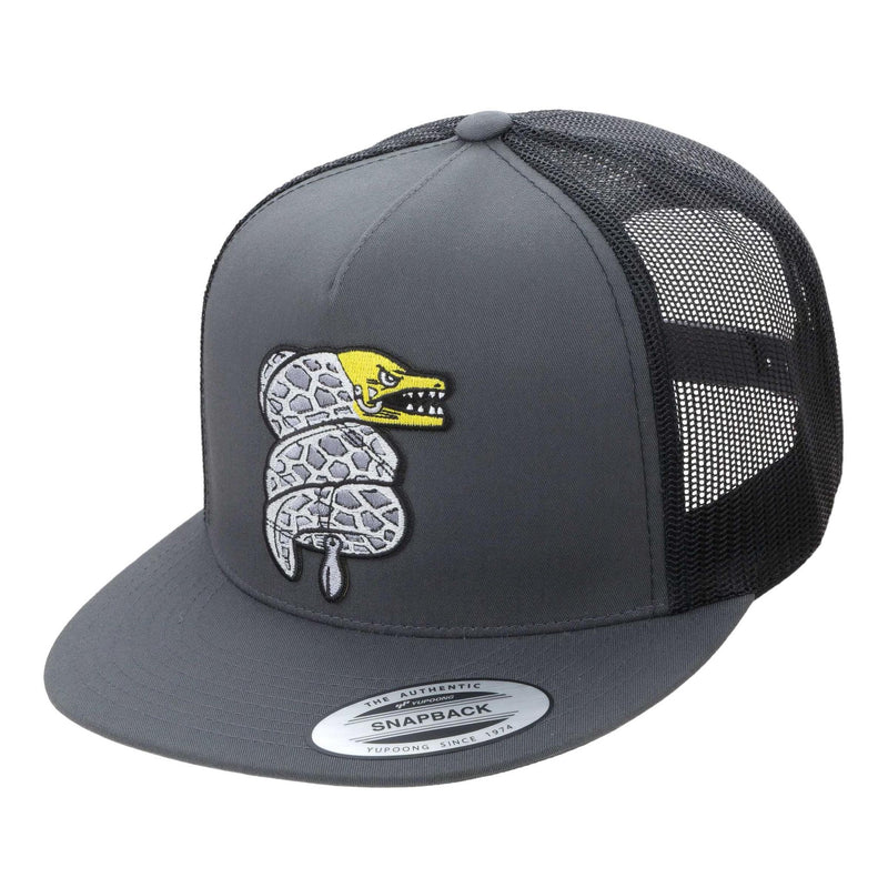 HFG - Pusshead Puhi Charcoal/Black Flatbill Trucker Hat