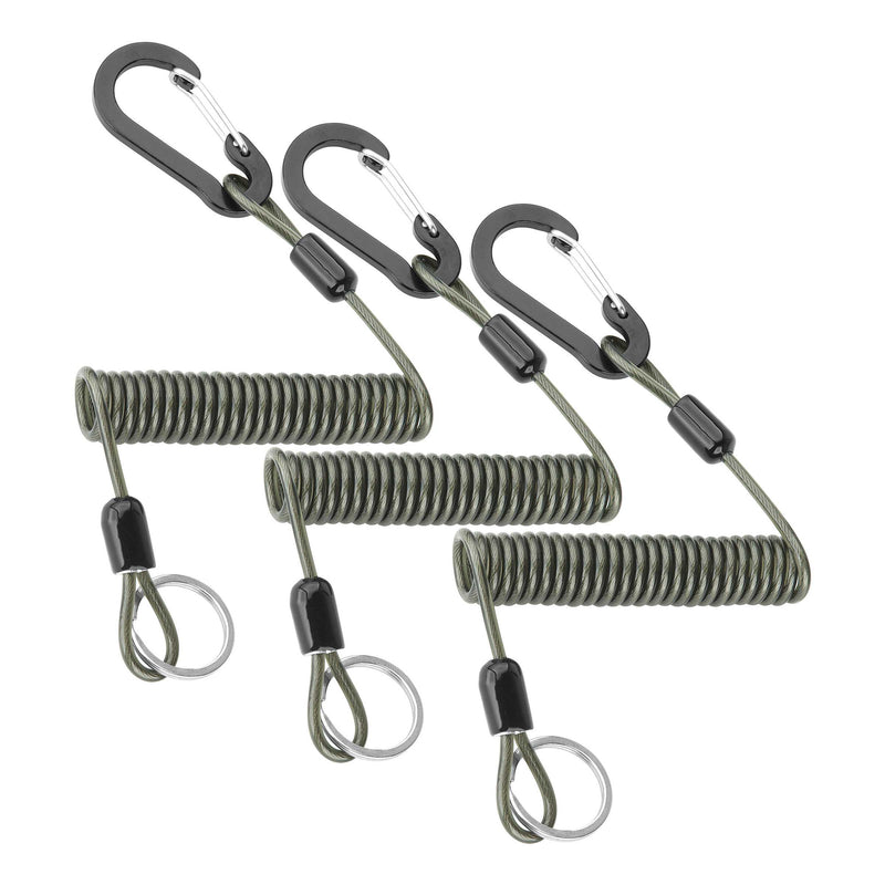 Tackle Keeper Crimped Steel Cable with Clip and Ring