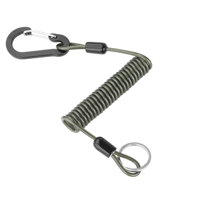 Tackle Keeper Crimped Steel Cable with Clip and Ring