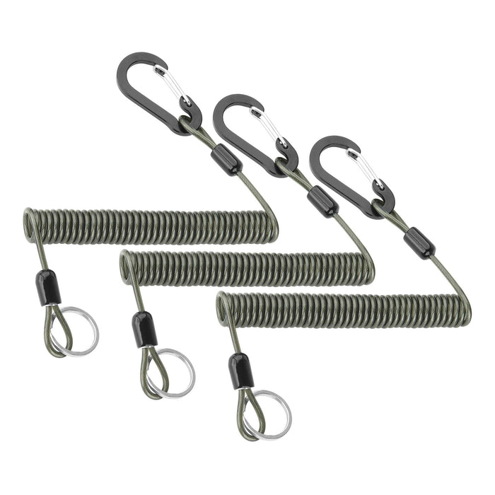 Tackle Keeper Crimped Steel Cable with Clip and Ring