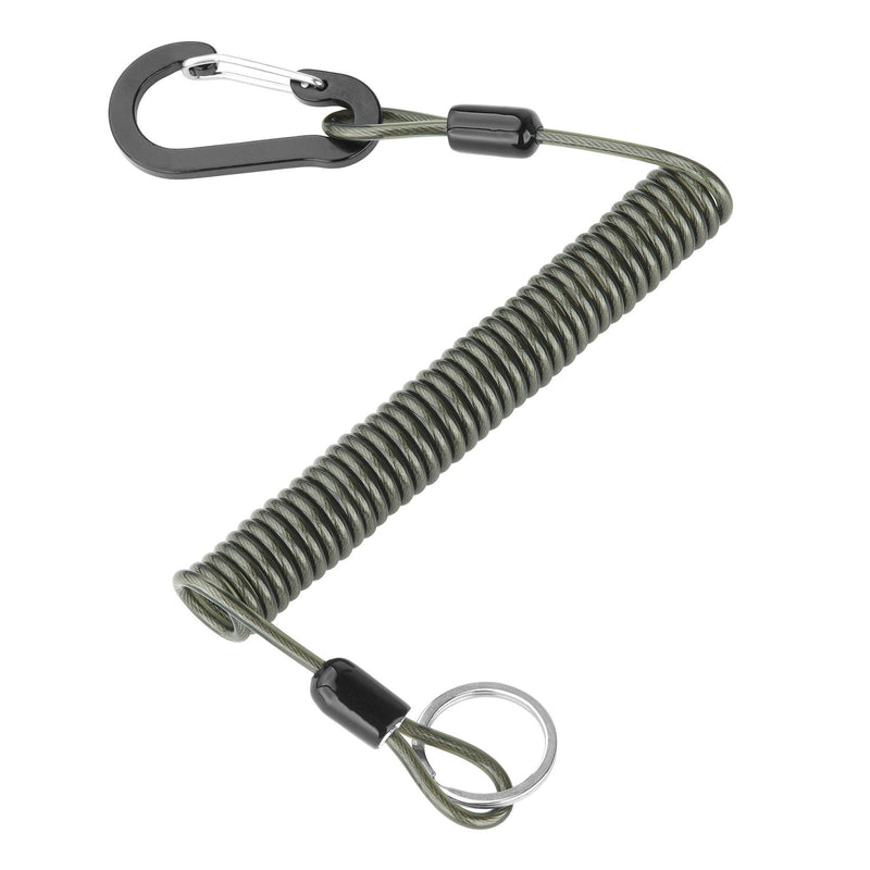 Tackle Keeper Crimped Steel Cable with Clip and Ring