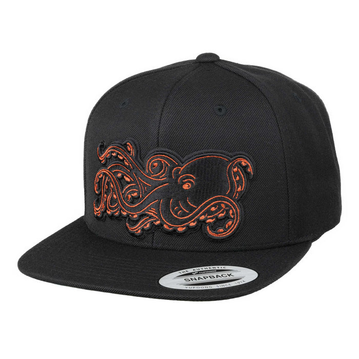 HFG - 3D Tako Black Snapback Flatbill Hat