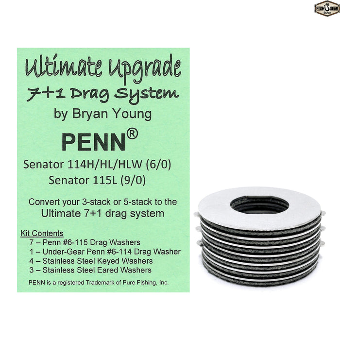 Ultimate Upgrade: 7+1 For Penn Senator 6/0 114H/HL/HLW & Senator 9/0 1 —  HiFishGear