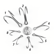 doubke fishing hooks stainless steel Yamashita Japan Double Hook Size 4 Saltwater